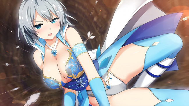 Обои картинки фото аниме, moe,  ninja girls, ninja, girls