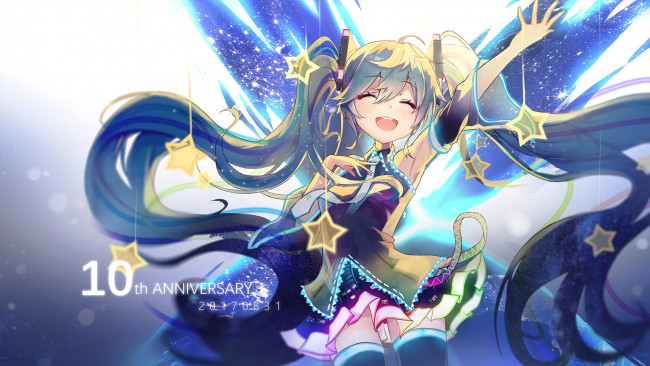 Обои картинки фото аниме, vocaloid, hatsune, miku