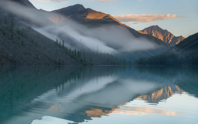 Обои картинки фото природа, реки, озера, павел, филатов, бирюза, утро, рассвет, aлетошавлинские, сибирь, алтай