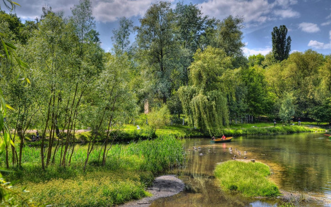 Обои картинки фото природа, реки, озера, украина, киев, заводь, днепр, закат