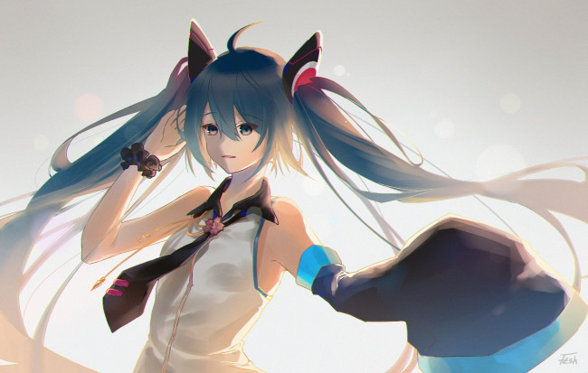 Обои картинки фото аниме, vocaloid, девушка