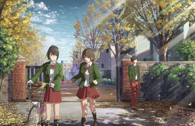 Обои картинки фото аниме, город,  улицы,  здания, tagme, artist