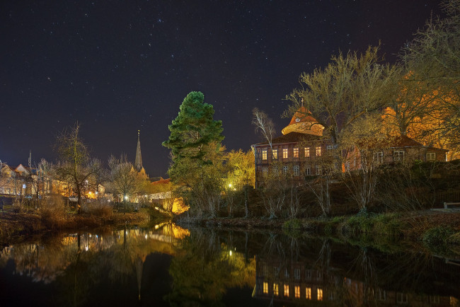 Обои картинки фото города, - огни ночного города, простор