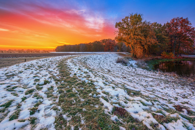 Обои картинки фото природа, восходы, закаты, простор