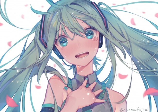 Обои картинки фото аниме, vocaloid, hatsune, miku