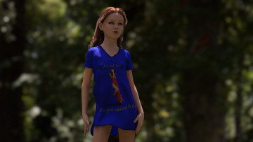 Картинка 3д+графика люди+ people девушка взгляд фон