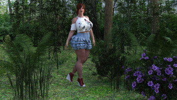 Картинка 3д+графика люди+ people девушка взгляд фон