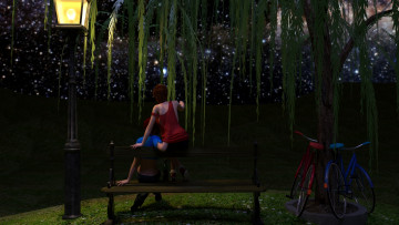 Картинка 3д+графика романтика+ romantics девушка фон взгляд