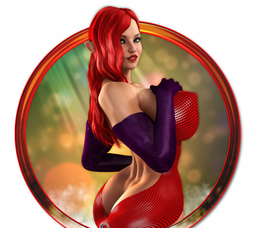 Обои картинки фото 3д графика, эльфы , elves, взгляд, эльфийка, фон