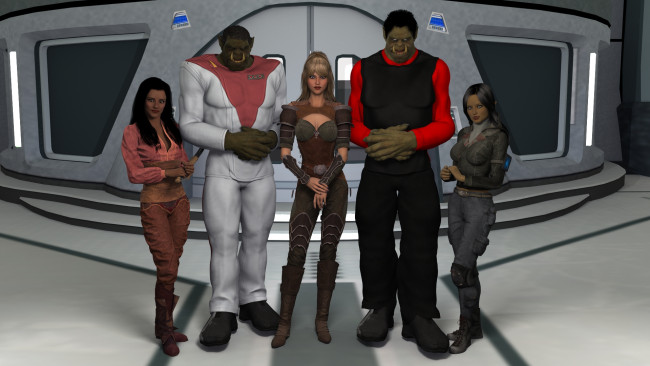 Обои картинки фото 3д графика, фантазия , fantasy, взгляд, девушки, фон