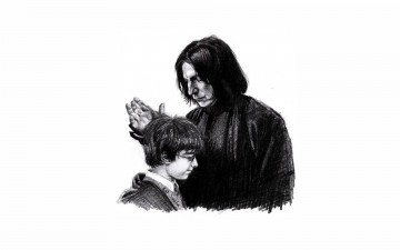 Картинка рисованное кино мальчик волшебники северус снейп учитель гарри поттер