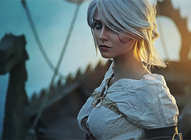 Обои картинки фото разное, компьютерный дизайн, корабль, шрам, цири