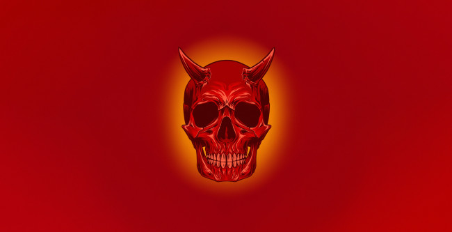 Обои картинки фото рисованное, минимализм, череп