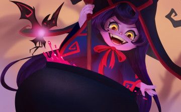 Картинка видео+игры league+of+legends lulu ведьма котел