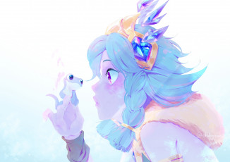 обоя видео игры, league of legends, neeko, лицо, ящерица