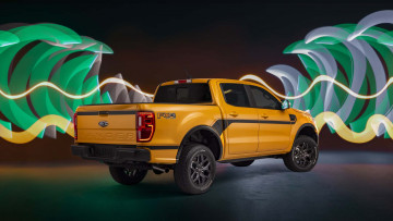 Картинка автомобили ford 2022 ranger splash pacakge желтый пикап форд гибрид of road fx4