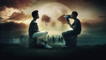 Картинка кино+фильмы dead+places девушка парень камера озеро