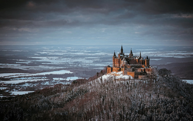Обои картинки фото hohenzollern castle, города, замки германии, hohenzollern, castle