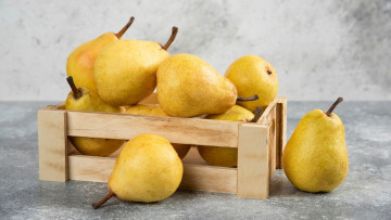Картинка еда груши желтые спелые