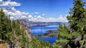 Картинка crater+lake oregon природа реки озера crater lake