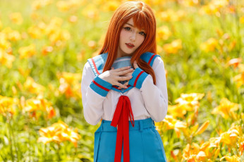 Картинка kuromimio девушки юлия+артемьева+ девушка женщина рыжая светлая тёмная сексуальная модель звезда позирует разная обувь верхняя стильная одежда нижнее эротическое бельё трусы лифчик колготки чулки аксессуары макияж и множество элементов на фотографии