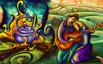 Картинка рисованные люди