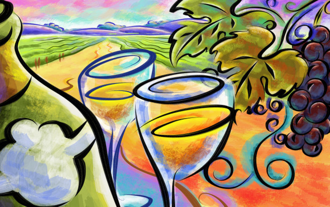 Обои картинки фото рисованные, еда