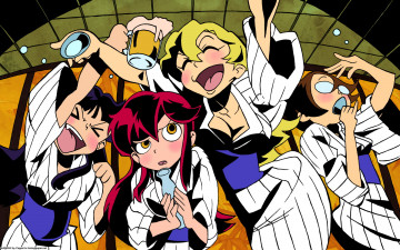 Картинка аниме tengen toppa gurren lagann yoko littner kiyal kinon kiyoh