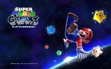 обоя super, mario, galaxy, видео, игры