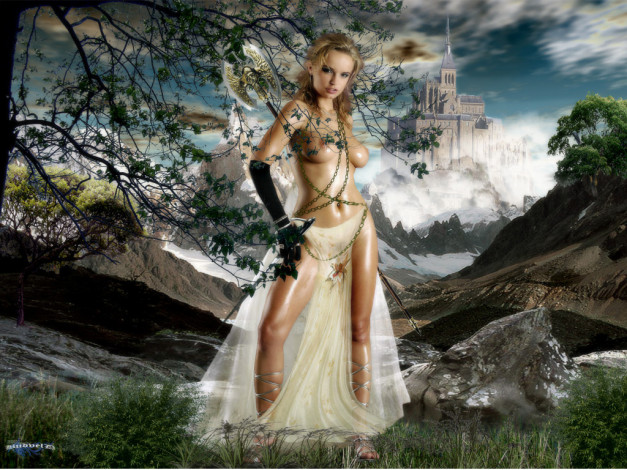 Обои картинки фото амазонка, фэнтези, девушки