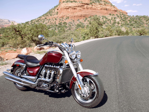 Обои картинки фото мотоциклы, triumph