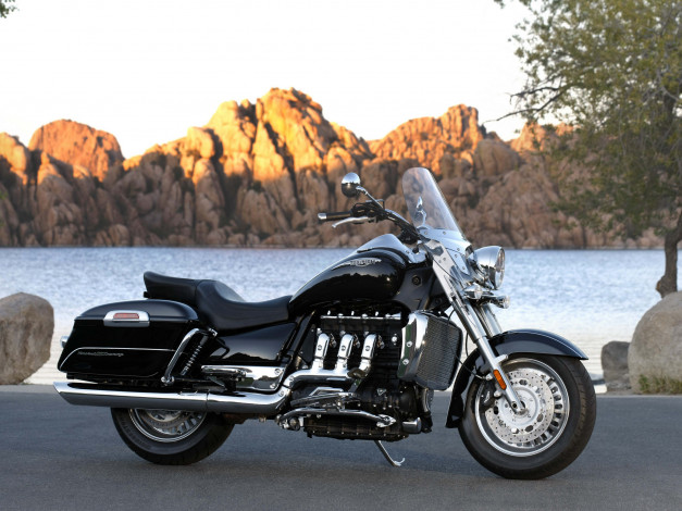 Обои картинки фото мотоциклы, triumph