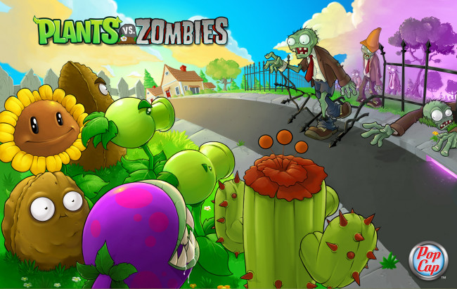 Обои картинки фото plants, vs, zombies, видео, игры