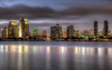 Картинка города огни ночного