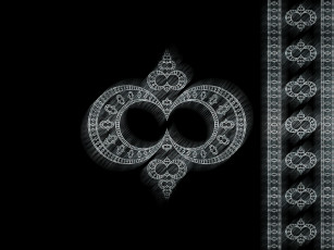 Картинка 3д графика fractal фракталы фон абстракция тёмный узор