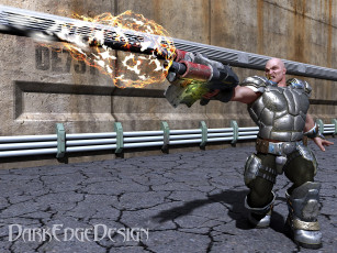 Картинка 3д графика military доспехи огонь воин