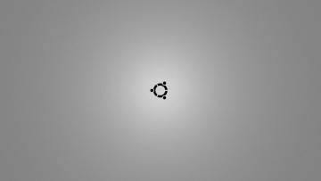 Картинка компьютеры ubuntu linux логотип серый