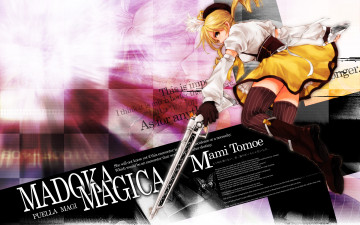 Картинка аниме mahou shoujo madoka magika девушка