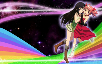 Картинка аниме mahou shoujo madoka magika девушки