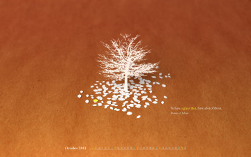 Картинка календари рисованные векторная графика дерево листья