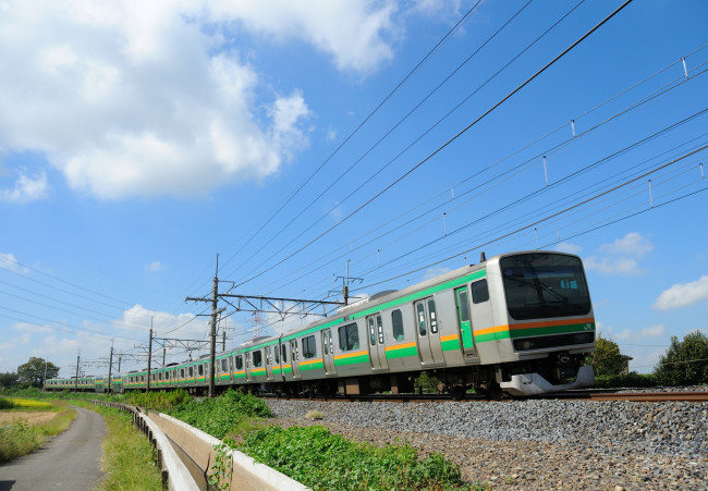 Обои картинки фото техника, электрички, скорость, рельсы