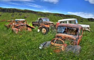 Картинка разное развалины руины металлолом авто свалка железо