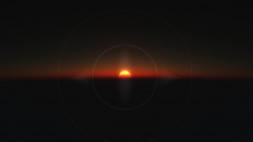 Картинка 3д графика nature landscape природа закат