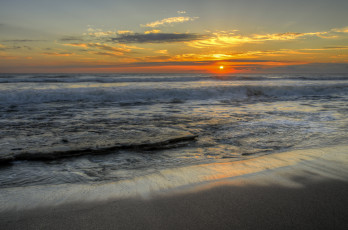 Картинка природа восходы закаты океан берег пейзаж