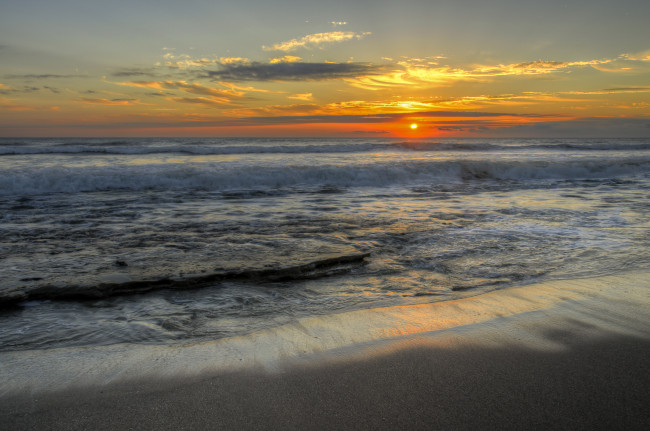 Обои картинки фото природа, восходы, закаты, океан, берег, пейзаж