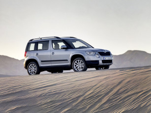 Картинка автомобили skoda yeti светлый 2009г