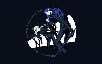 Картинка аниме fate stay+night оружие девушка парни