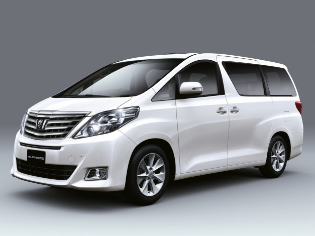 Обои картинки фото автомобили, toyota, my-spec, alphard, 2012г