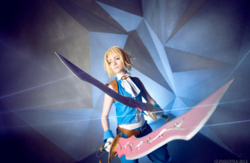 Картинка разное cosplay+ косплей мечи оружие девушка арт final fantasy dissidia
