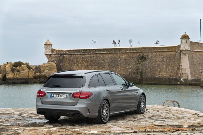 Обои картинки фото автомобили, mercedes-benz, 2014г, mercedes-amg, s205, estate, c, 63